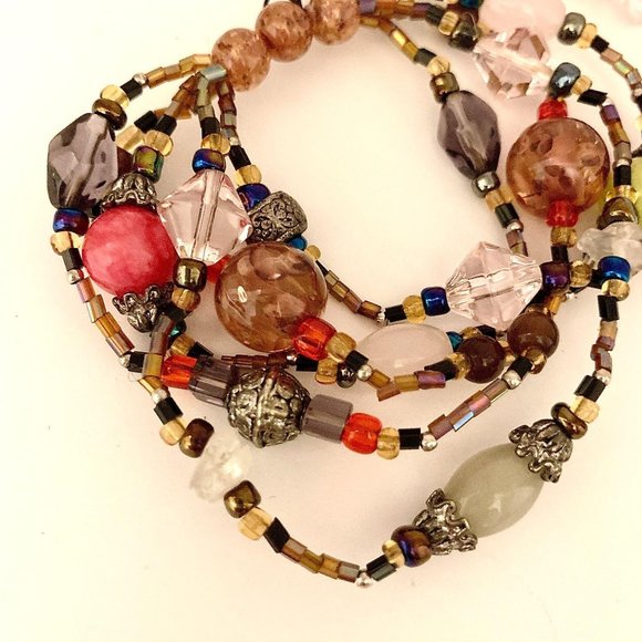 NWT Calypso Studios Handmade Art Glass Bracelet - Picture 7 of 10